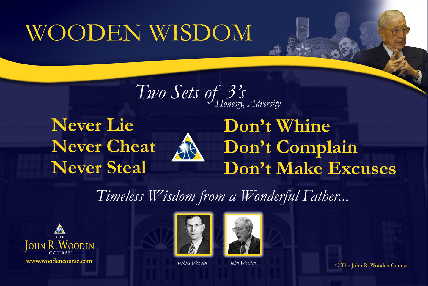 "The Nevers and The Don'ts" Two Sets of 3’s Values Poster