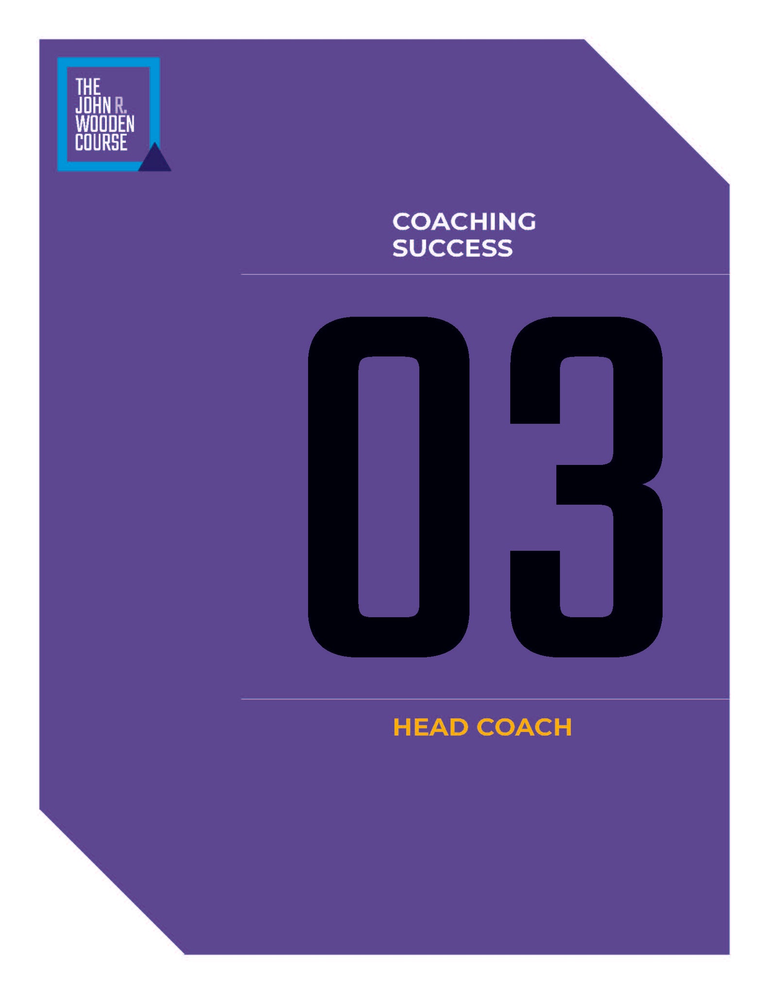 John Wooden's Coaching Course - Head Coach-Self Study